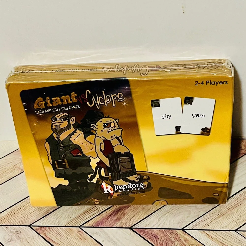 Kendore Learning Giant vs Cyclops Educational Card Game Phonics Hard & Soft C G